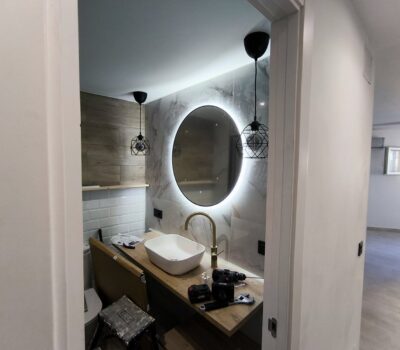 Luces e instalación en baño